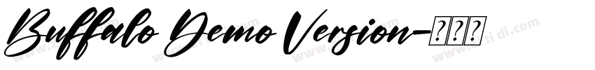 Buffalo Demo Version字体转换
